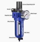 1 2  Npt Compressed Air Filter Regulator  Zinc Alloy  5 Micron Brass Element
