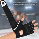 Punch Bag Boxing Gloves Mma Tkd Karate Mitts Synthetic Training Black L