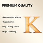 2 Pack Official Greek Wooden Letters For Crafts  Kappa - 2  Classic Font Sing   
