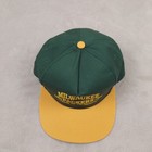 Vintage San Sun Hat Cap Snapback Milwaukee Packers Green Bay Embroidered 90s