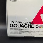 Holbein Artist Acrylic Gouache Primary 5 Tubes Mixing Colors Set D421 New
