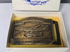 Vintage American Airlines Freight Belt Buckle Usa Bronze 1944 -1974 Nos