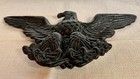 Early 20th Century Cast Bronze Eagle Architectural Plaque   Heavy Antique Patina