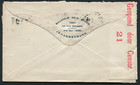 South Africa  23376   1917 Censored Cover timber iron cancel