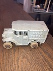 Vintage Hubley Cast Iron White Milk Cream Dairy Truck   Delivery Van  Rare Htf  