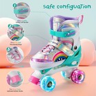 Girls Roller Skates For Kids Beginners 4 Size Adjustable Roller Skates  Light   