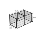 48  Heavy Duty Metal Dog Cage Indoor Pet Kennel Playpen For Small Medium Dogs