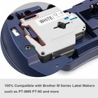5-pk pack Label Tape For Brother P-touch Eqv M231 M-k231 Mk231 12mm Black white