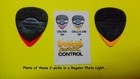 Dava Rock Guitar Picks   Delrin Red Tip  Dava Celluloid Yellow Tip Guitar Pick