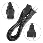 6ft Ul 2-prong Power Cord Cable Lead For Denon Dvd-3800bdci Blu-ray Disc Player