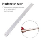 Guitar Neck Notched Ruler Fingerboard Straight Edge Check Fret Luthier Tool Usa