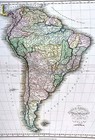 1814 Playfair Map South America Brazil Rio Argentina Peru Chili Bolivia Paraguay