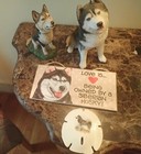 Vintage Siberian Husky Set Featuring Sandicast Husky   0s348  2006 Brue