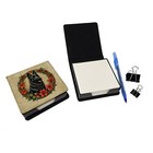 Belgian Sheepdog Christmas Flowers Pu Leather Note Paper Holder Dac2317nt4