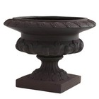 Indoor outdoor 12 5in tall Iron Finished Decorative Urn 7509