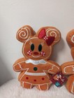 New Disney Parks  Christmas Mickey And Minnie Scented Gingerbread Plush Set 12  