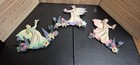 Set Of 3 Pastel Garden Fairy Figurines Resin Floral Statues Cottagecore Fantasy 