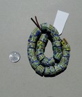 28 Old Antique Cylindrical Venetian Millefiori African Trade Beads  4992