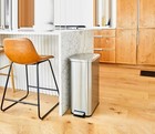Better Homes   Gardens 13 2 Gallon Slim Kitchen Trash Can  Stainless Steel Kitch