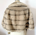Vintage Glam 1960s Faux Fur Wrap Stole Capelet Sears Fashions     Free Shipping