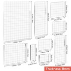9 Pieces Acrylic Stamp Blocks Sets Clear Stamping Blocks Tools With Grid And    
