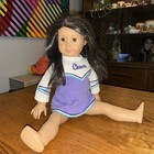 American Girl Doll 18  Brown Long Hair Brown Eyes Cheer Outfit Cheerleader