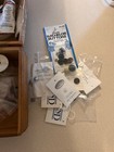 Big Lot Of  Vintage Thread Sewing Accessories   Antique Wooden Box Included 