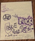 Marilyn Manson-bassist Gidget Gein 1997-hand Drawn Art  poetry-i Don   t Care Bout