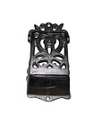 Vintage Wall Mount Match Box Holder Ornate Victorian Cast Iron