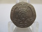Error 2001 Great Britain 20 Pence Clad Missing On Obverse British Coin