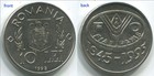 Romania 1995  10 Lei Nickel Coin Km 117 1  Fao F a o  Mintage 300k  Unc  C240