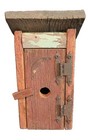 Vintage Barnwood Outhouse Birdhouse Rustic Wooden Bird House Farmhouse Decor 12   