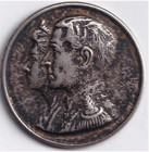 Persian Shah Pahlavi And Queen Farah Silver Proof Medal Very Rare Look Details