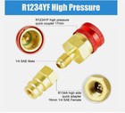R1234yf To R134a Adapter Kit Quick Couplers Hi lo Side Conversion For Car A c