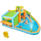 Inflatable Kids Bounce House With Water Slide For Kids Aged 3 To 10  Cyan used