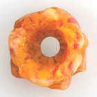   Antique French Multicolor Glass Rose Petal Shade Art Nouveau