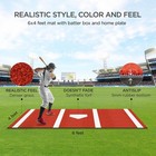 Zivplay 12x6 Ft Baseball Hitting Mat Turf Baseball Batting Mat With Batters B   