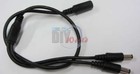 2 1x5 5mm Female 1 To 2 Male Dc Power Splitter Adapter Cable For Cctv Camera