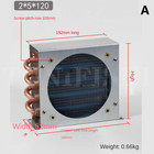 New Condenser Air-cooled Water-cooled Aluminum Fin Copper Tube Heat Exchanger