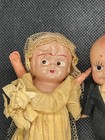 Celluloid Jointed Kewpie Bride And Groom Wedding Cake Topper Figurine