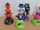 Halloween Solar Powered Dancing Bobble Head Toys Lot Of 5