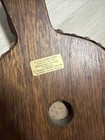 Vintage Wooden Fireplace Bellows Brass Nozzle Leather Hearth Fire Tool England