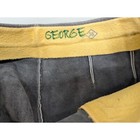 George Grey Suede Leather Capri Pants Boys Lederhosen Oktoberfest Germany Y2k S 