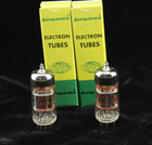 New Qty 2 Amperex 7643 E80cf Mullard Mitcham Matched Pair Grey Plates O Getter
