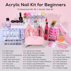 Acrylic Nail Kit For Beginners  Professional Acrylic Powder Set With Everything