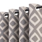 Blackout Curtains 2 Panels Geometric Grommet Thermal Bedroom Living Room