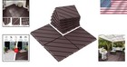 Heavy-duty Waterproof Outdoor Deck Tiles - 12 x12  Interlocking Patio Pavers