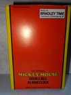 Vintage Bradley Time 1930 s Style Mickey Mouse Double Bell Alarm Clock   Box 