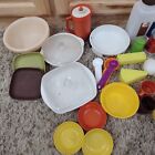 Vintage Large Lot Of 55 Random Childrens Play Kitchen Items Pieces Food Dishes