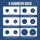 300pcs Coin Flips In 6 Sizes Cardboard Coin Holders For Colletors 2x2 Inch Coin